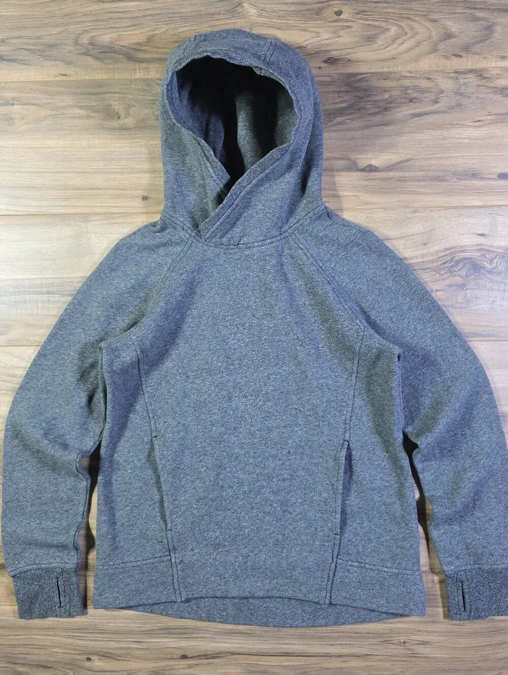 Lululemon Technical Pullover Hoodie Crossover Hood Gray Size 4 Athleisure